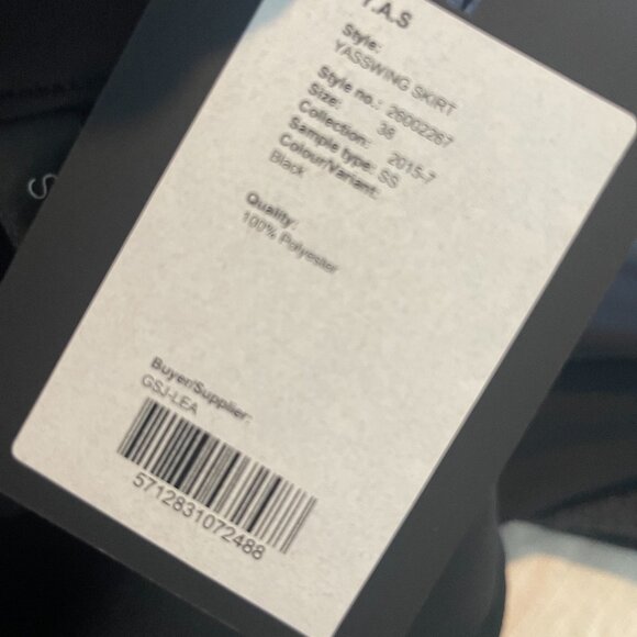 YASSWING Skirt, Fun & Flirty Fringe, Black Mini Skirt, Size 38 (6 1/2 US), NWT - Picture 7 of 10